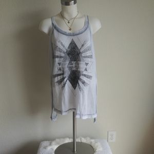 X X V I women's blouse size S washed white color l